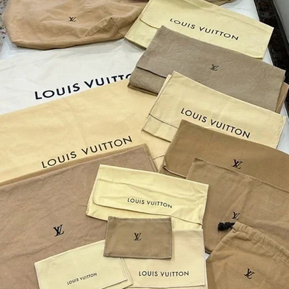 1 Authentic Louis Vuitton Drawstring Dust Bag – 22"Wx34"H.